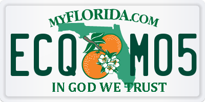 FL license plate ECQM05