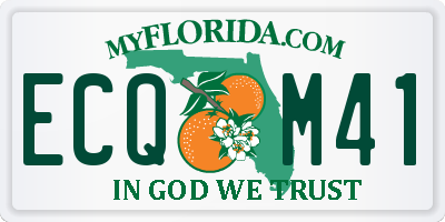 FL license plate ECQM41
