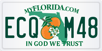 FL license plate ECQM48