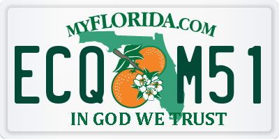 FL license plate ECQM51