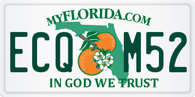 FL license plate ECQM52
