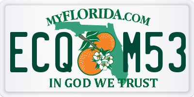 FL license plate ECQM53