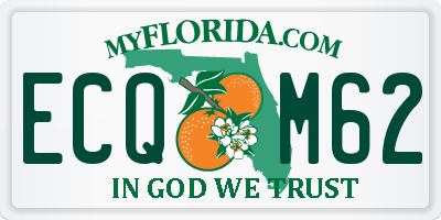 FL license plate ECQM62