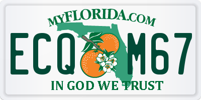 FL license plate ECQM67