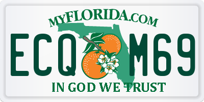 FL license plate ECQM69