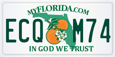 FL license plate ECQM74