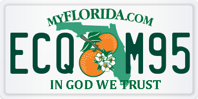 FL license plate ECQM95