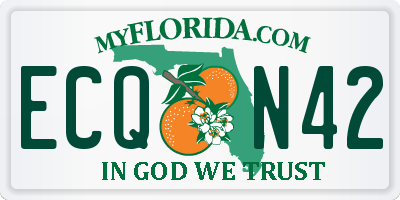 FL license plate ECQN42