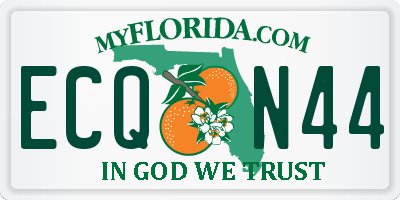 FL license plate ECQN44