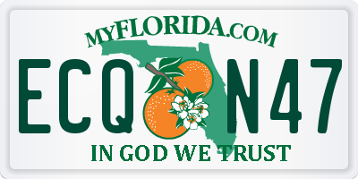 FL license plate ECQN47