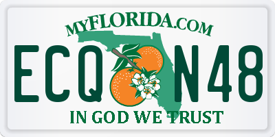 FL license plate ECQN48