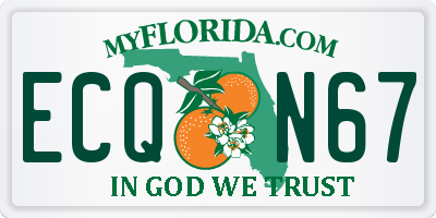 FL license plate ECQN67