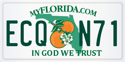 FL license plate ECQN71