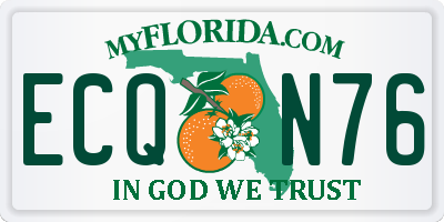 FL license plate ECQN76