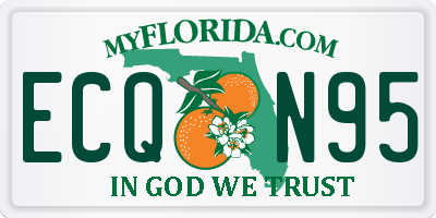 FL license plate ECQN95