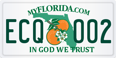FL license plate ECQO02