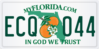 FL license plate ECQO44
