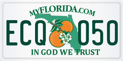 FL license plate ECQO50
