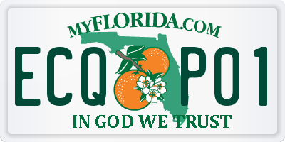 FL license plate ECQP01