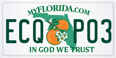 FL license plate ECQP03