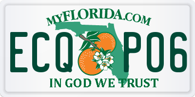 FL license plate ECQP06