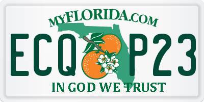 FL license plate ECQP23