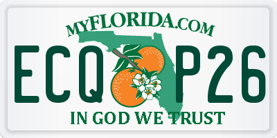 FL license plate ECQP26