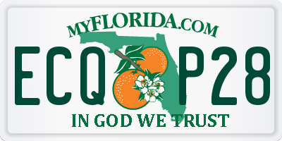 FL license plate ECQP28