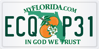FL license plate ECQP31