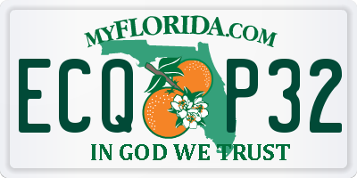 FL license plate ECQP32