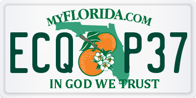 FL license plate ECQP37