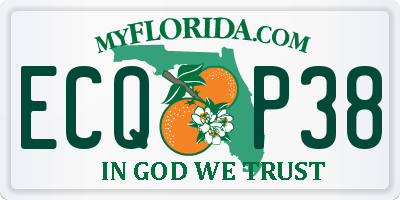FL license plate ECQP38