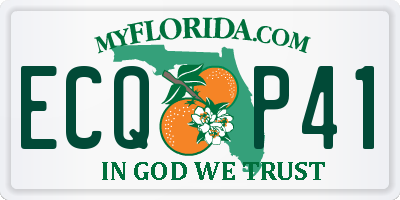 FL license plate ECQP41