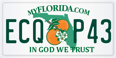 FL license plate ECQP43
