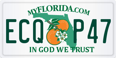 FL license plate ECQP47