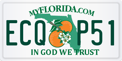 FL license plate ECQP51