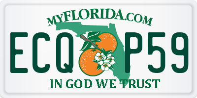 FL license plate ECQP59