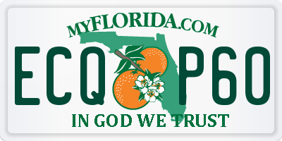 FL license plate ECQP60