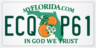 FL license plate ECQP61