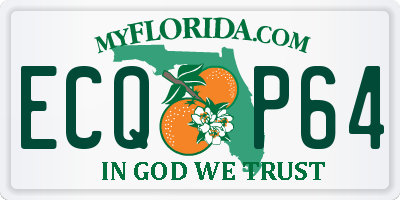 FL license plate ECQP64