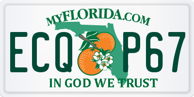 FL license plate ECQP67