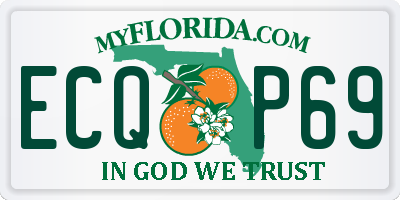 FL license plate ECQP69