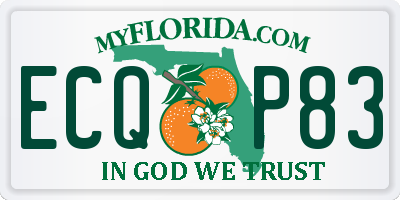 FL license plate ECQP83