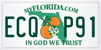 FL license plate ECQP91
