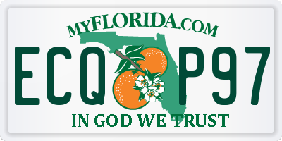 FL license plate ECQP97