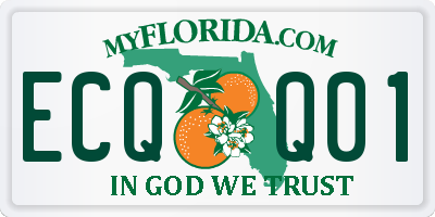 FL license plate ECQQ01