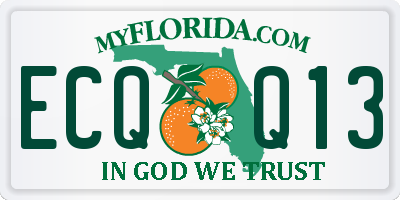 FL license plate ECQQ13