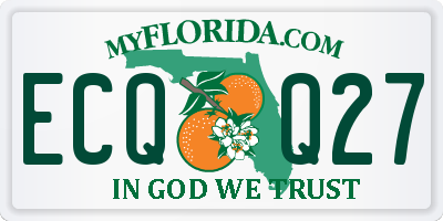 FL license plate ECQQ27