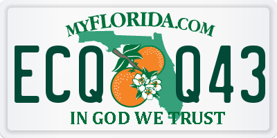 FL license plate ECQQ43
