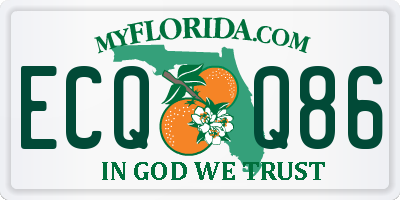 FL license plate ECQQ86